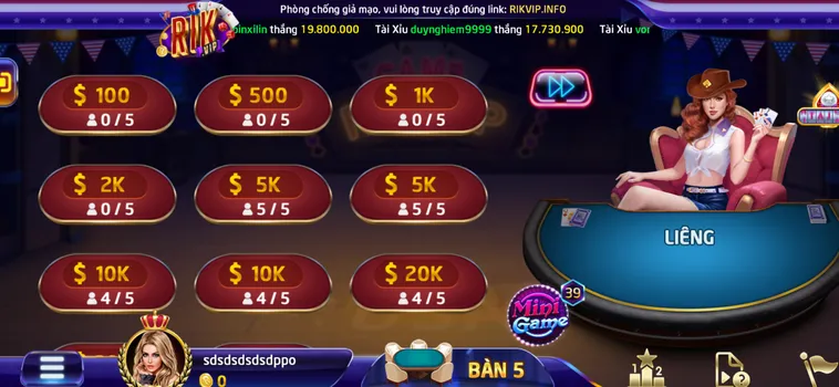 Khám Phá Sảnh Chơi Liêng Tại Rikvip Đỉnh Cao Với Cơ Hội Thắng Lớn Mỗi Ngày