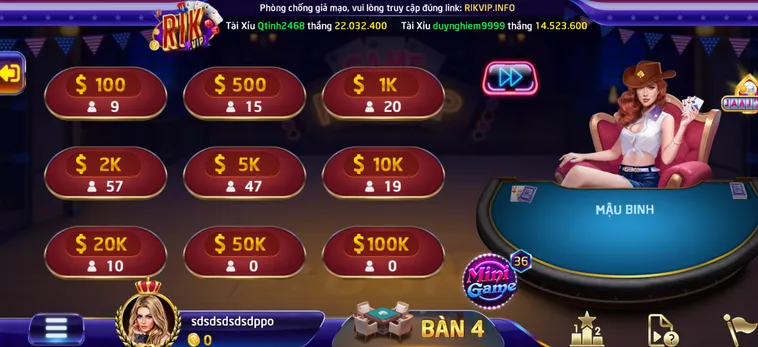 Mậu Binh Tại RikVip Siêu Phẩm Giải Trí Đẳng Cấp Nhận Thưởng Tiền Tỷ Mỗi Ngày