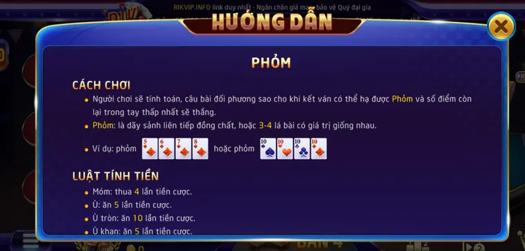 Phỏm Tại RikVip Đấu Trường Trí Tuệ Săn Thưởng Vô Cùng Hấp Dẫn Mỗi Ngày