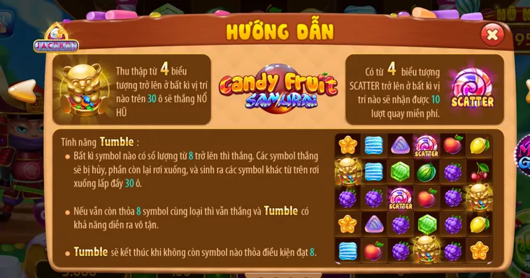 Săn Lùng Jackpot Nổ Hũ Candy Fruit Samurai Tại RikVip Đỉnh Cao Chiến Binh
