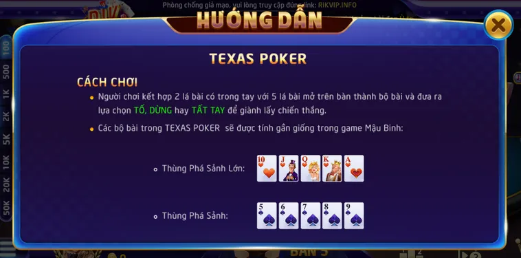 Texas Poker Tại RikVip Sân Chơi Của Những Cao Thủ Đấu Trí Đẳng Cấp Nhất