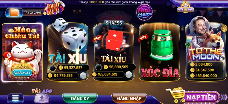 Cổng Game RikVip - Nhà Cái Uy Tín - Chuyên Nghiệp - Dễ Trúng Thưởng Hàng Đầu Cho Mọi Người Chơi