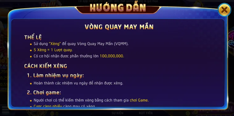 Minigame Vòng Quay May Mắn Tại RikVip Cơ Hội Nhận Quà Giá Trị Đẳng Cấp