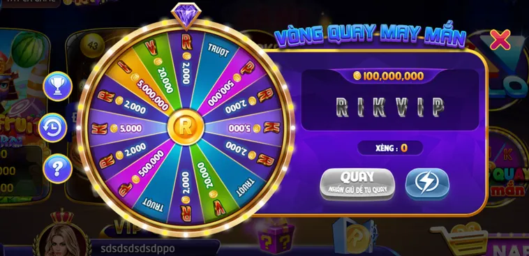 Minigame Vòng Quay May Mắn Tại RikVip Cơ Hội Nhận Quà Giá Trị Đẳng Cấp