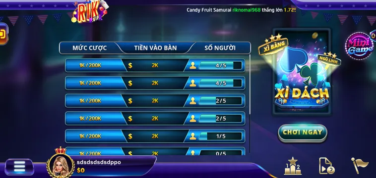 Chinh Phục Đỉnh Cao Game Bài Xì Dách Tại RikVip Với Tỷ Lệ Thưởng Cực Khủng